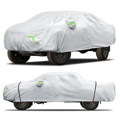 Qualencey Toyota Tacoma 6-layer cover front view protects from sun and rain