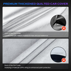 Qualencey Toyota Tacoma 6-layer cover rear view shields from weather