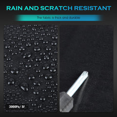 Qualencey truck-cover-driver-door-zipper provides easy access while covered.