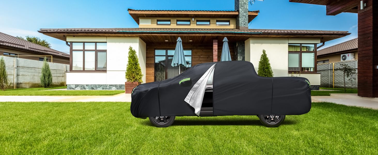 Qualencey truck cover storage bag included for compact transport.