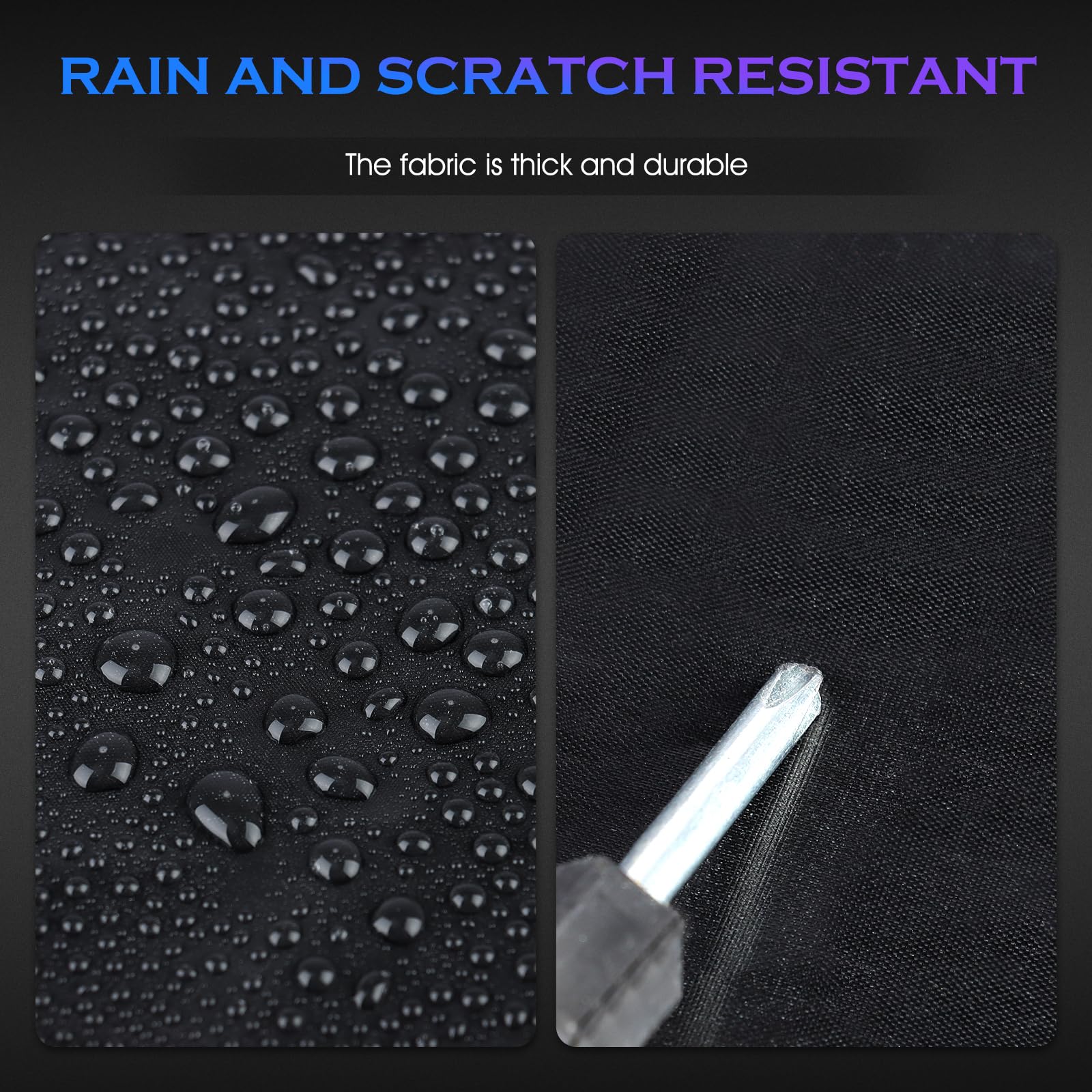 Qualencey windproof stitching helps resist gusts and preserve cover integrity.