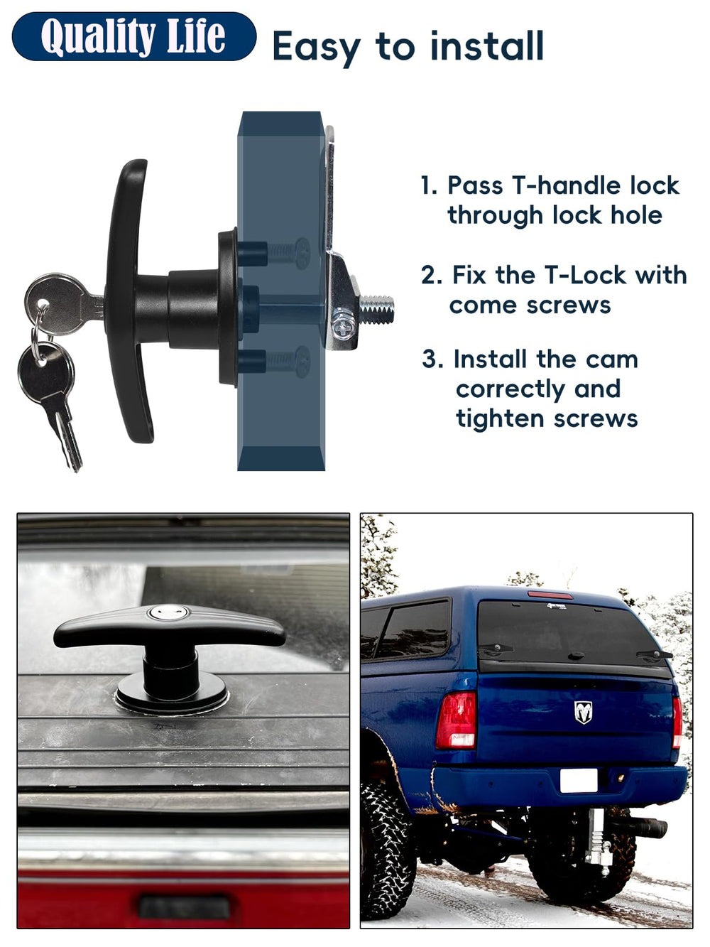 Quality Life installation guide image demonstrates quick, tool-friendly setup.