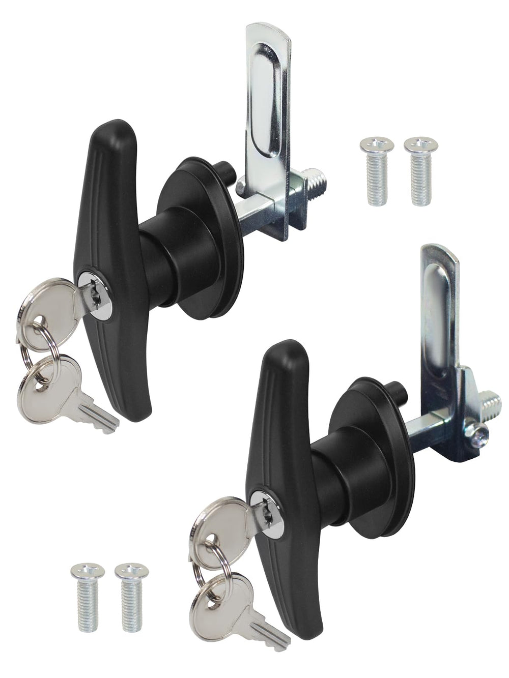 Quality Life left T-handle lock for truck topper enhances rear door security.