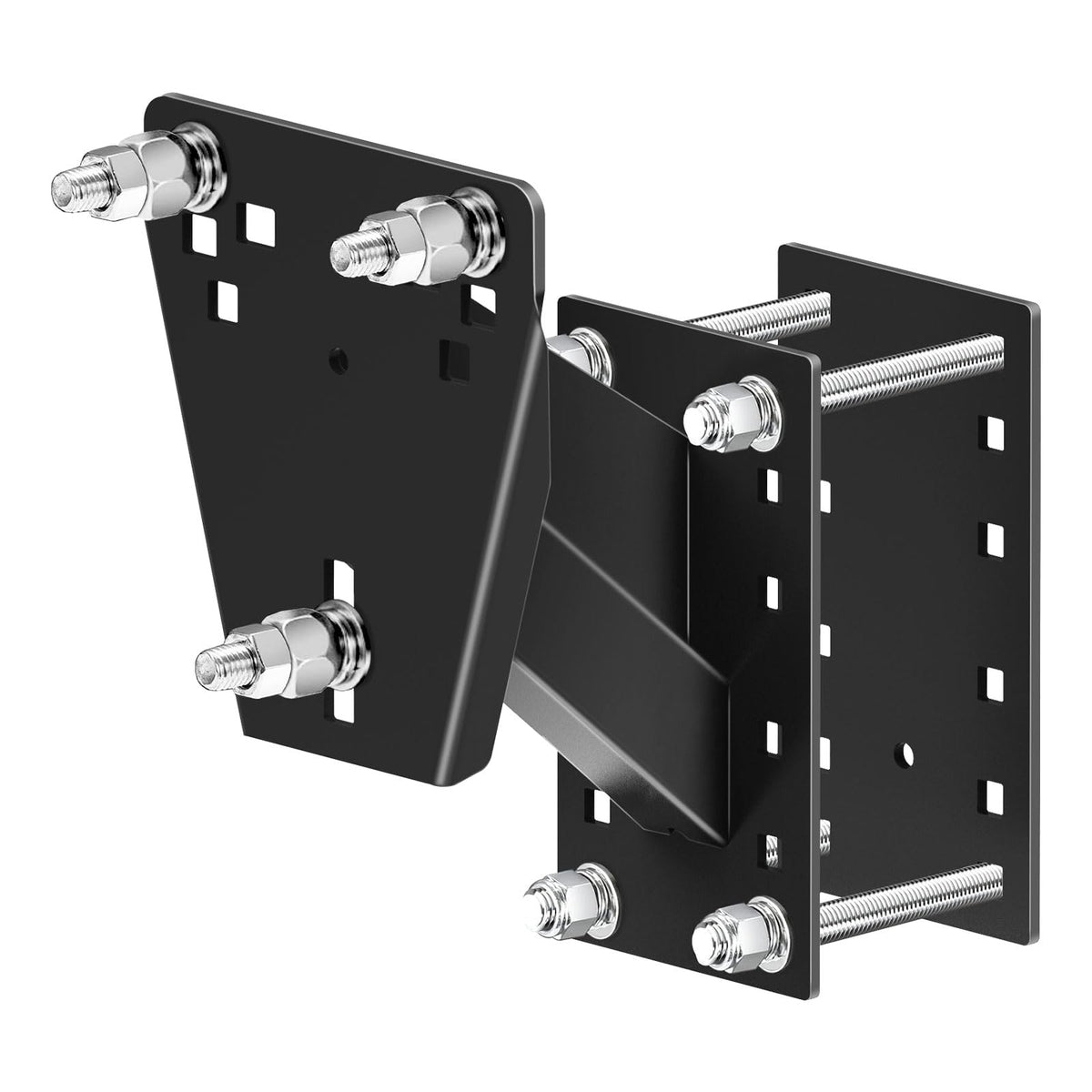 Qualward spare tire mount bracket shows sturdy welded T-shaped ribs for heavy-duty trailers.