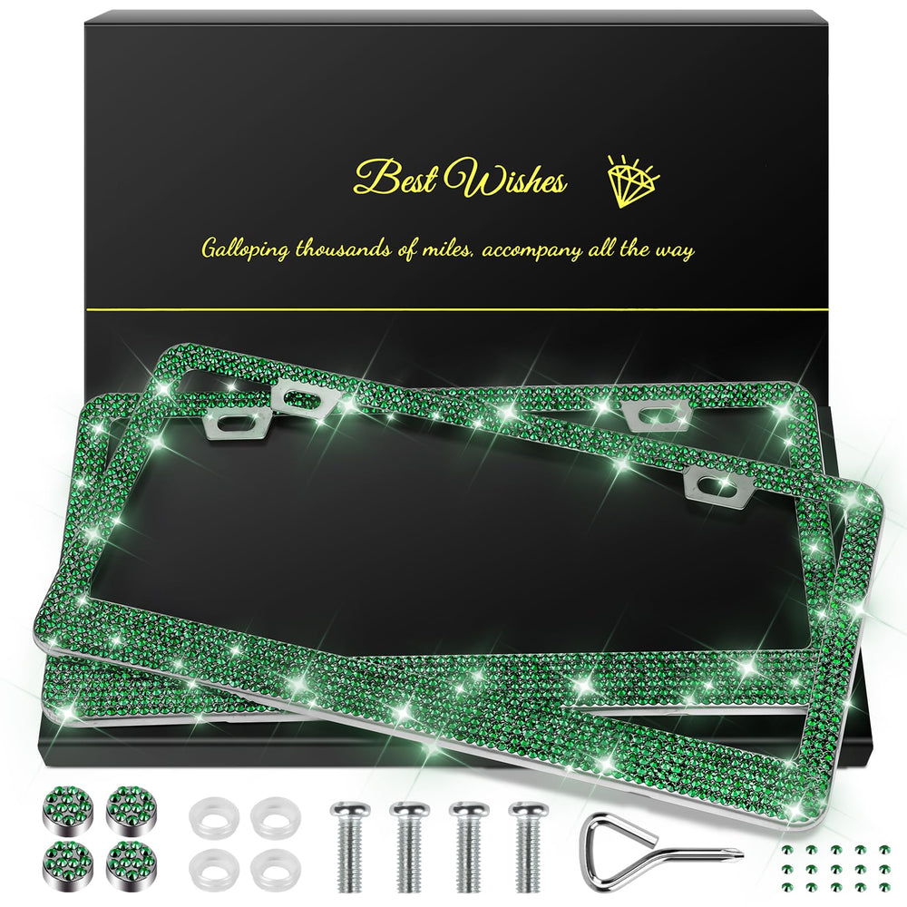 QUANQIUFEI bling frame rhinestones sparkle for a luxurious car look