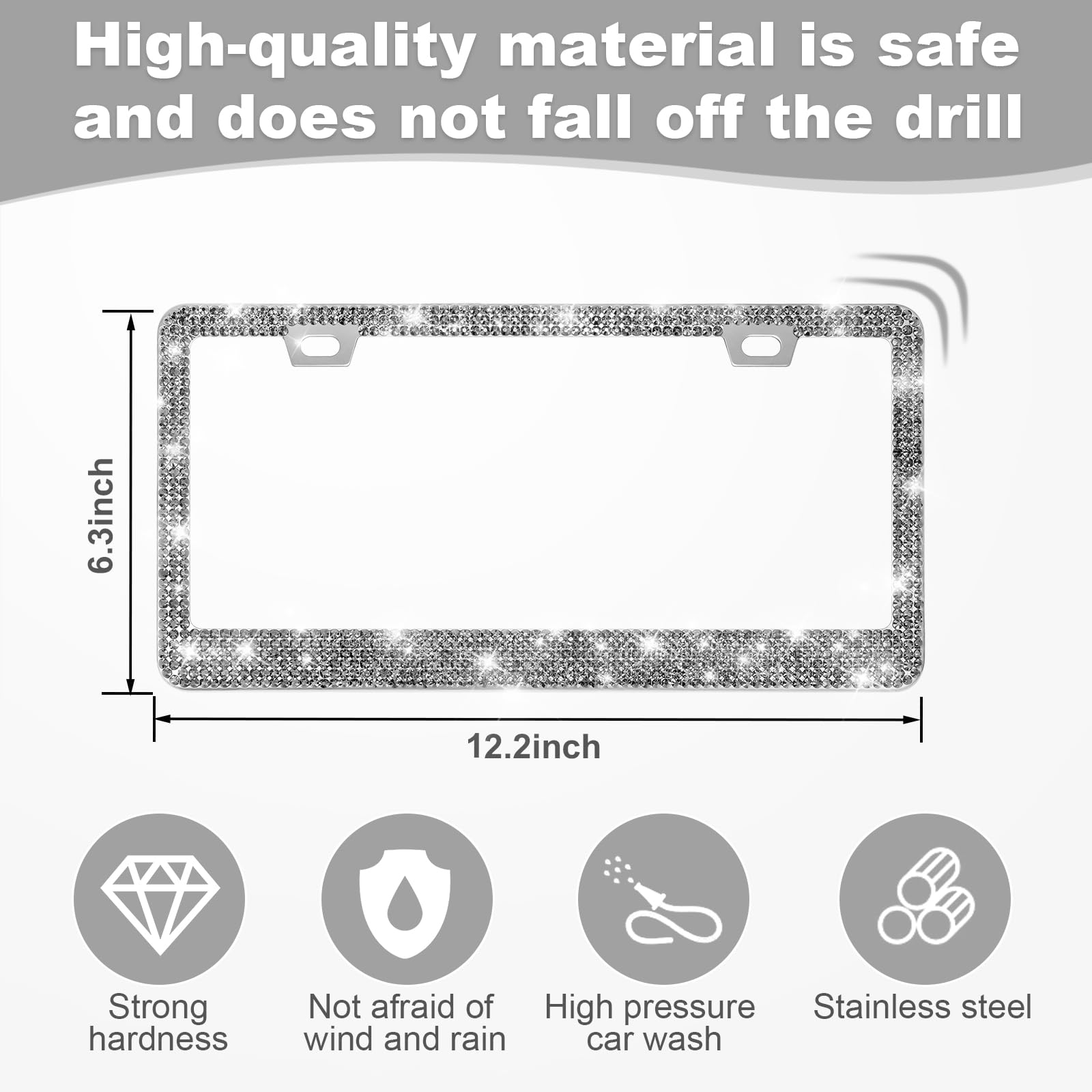Quanqiufei rhinestone detail highlights crystal caps for shimmering decor.