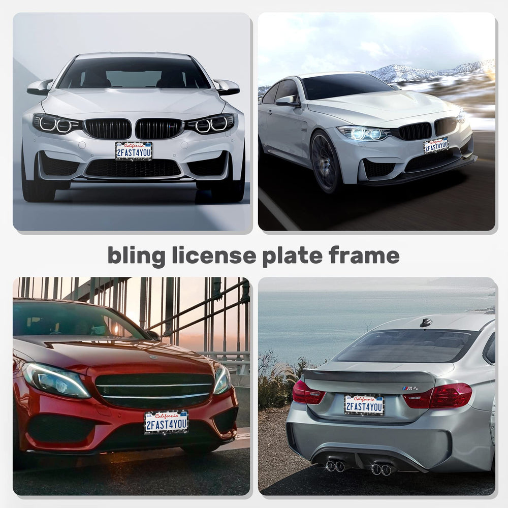 QUANQIUFEI license frame anti-theft screws secure mounting
