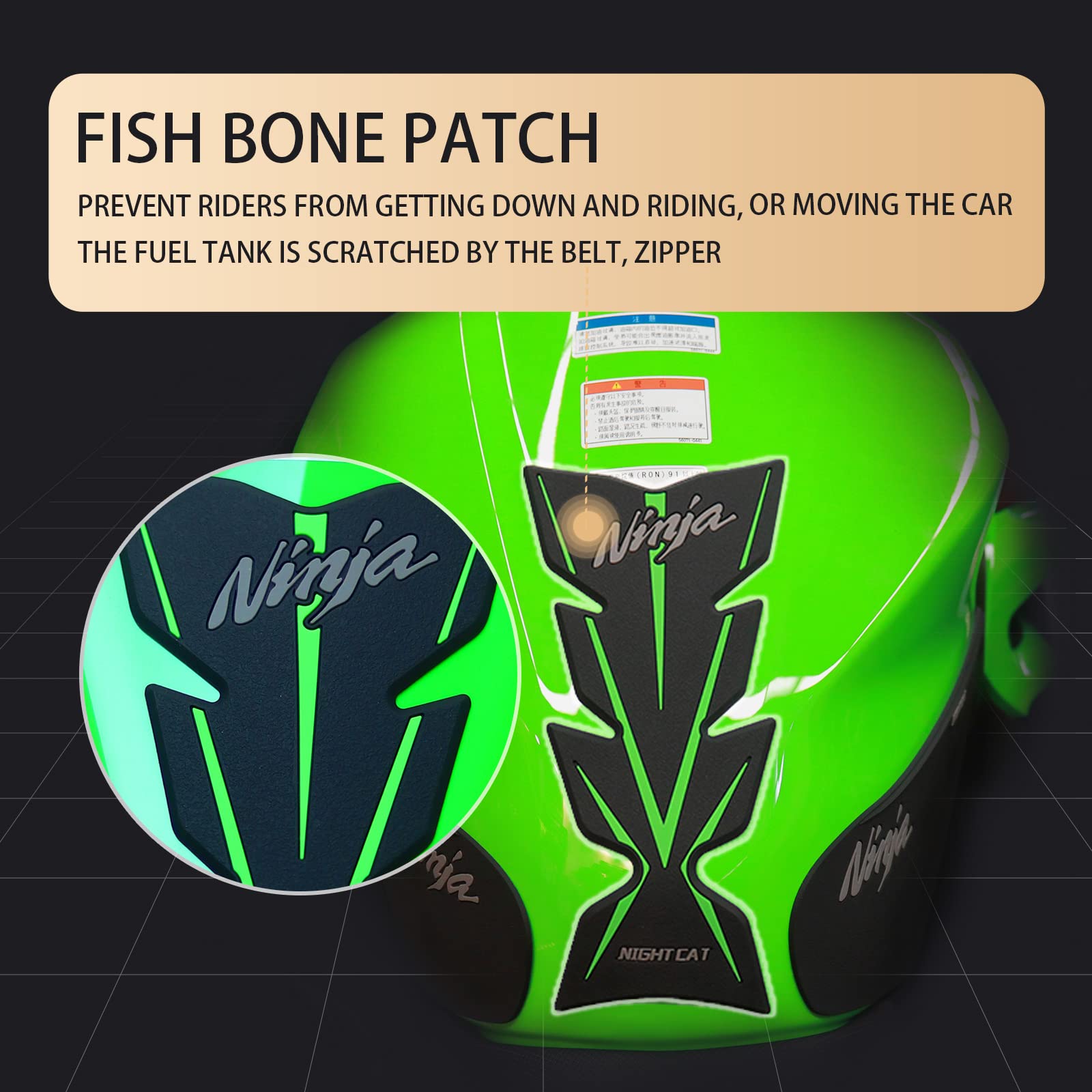 QUANT right side sticker helps prevent slipping on bends and boosts protection.