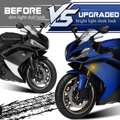 QUASCO flush mount LEDs for Yamaha YZF-R6 improve front visibility