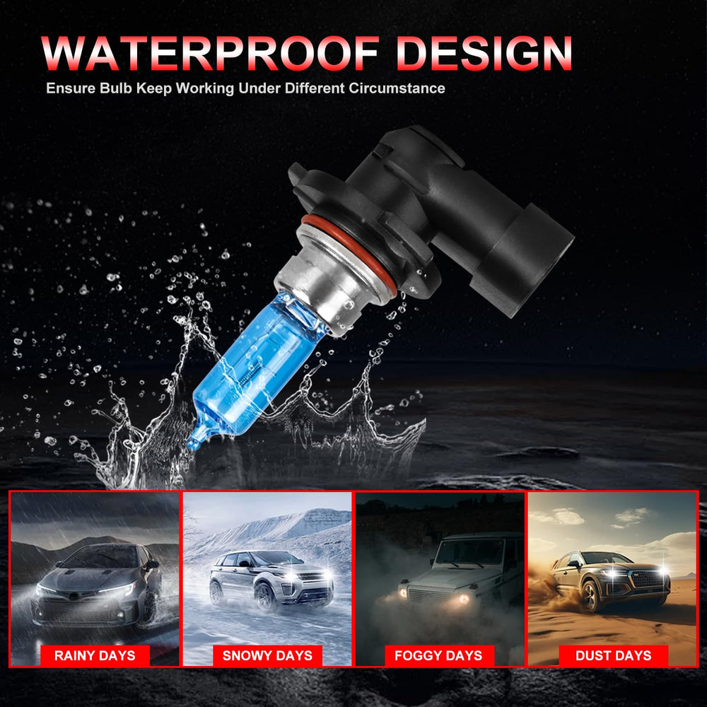 QUAYUB 9005-HB3 high-beam bulbs offer brighter night visibility.