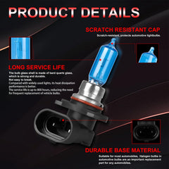 QUAYUB 9006-HB4 low-beam bulbs improve road clarity at night.