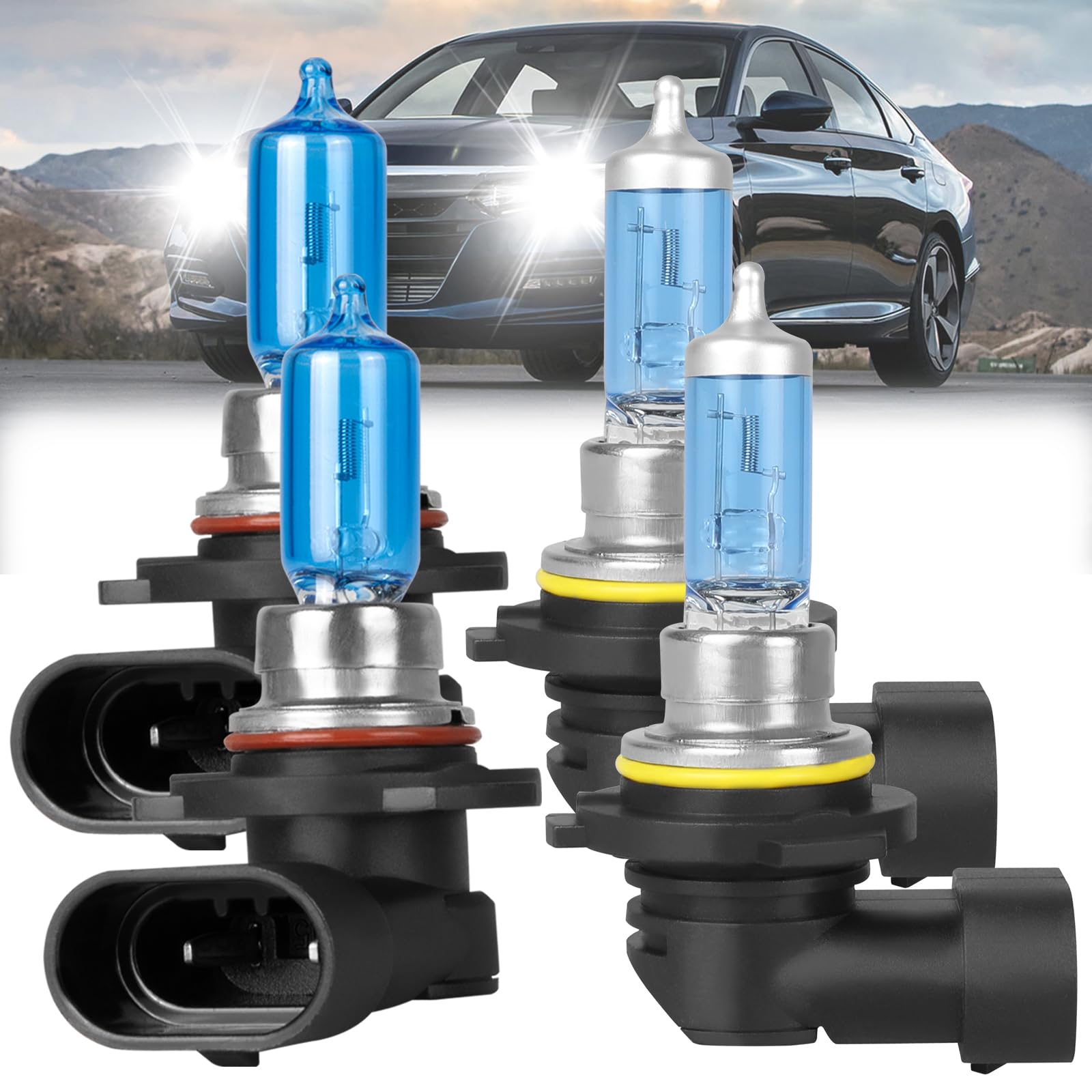 QUAYUB Honda Accord bulbs pack-4 for a complete headlight upgrade.