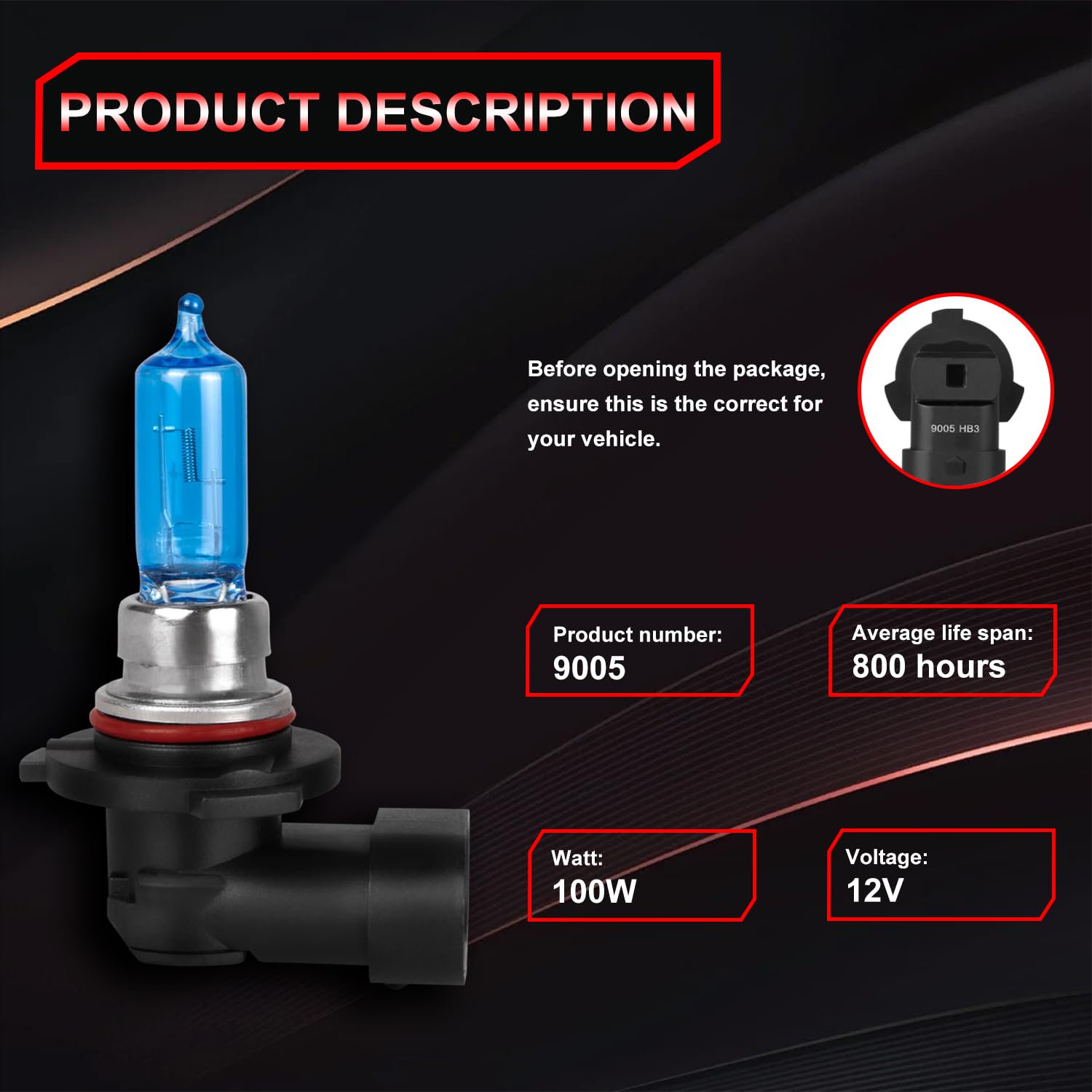 QUAYUB plug-and-play design simplifies headlight upgrades.
