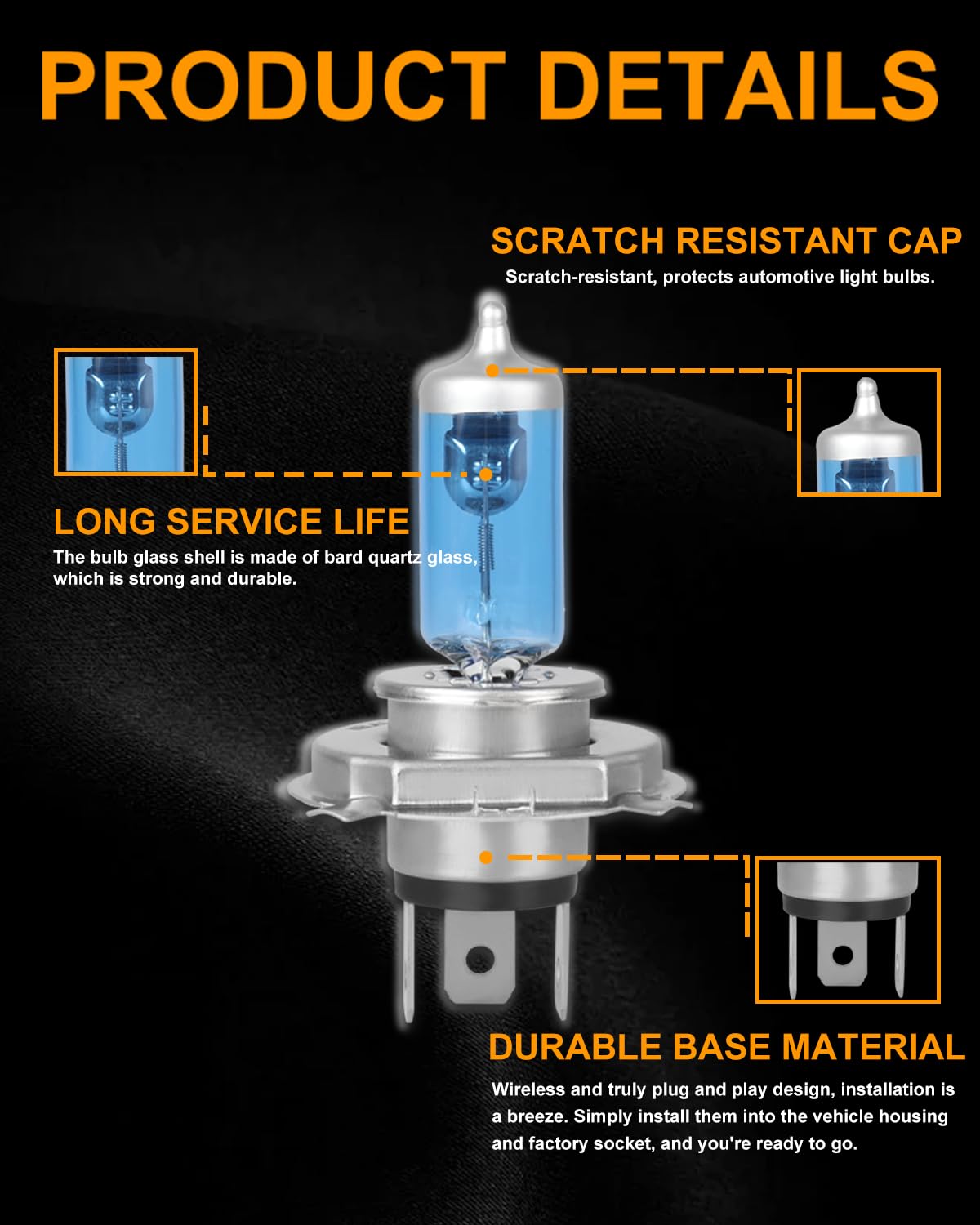QUAYUB plug-and-play headlight kit for CR-V upgrades.