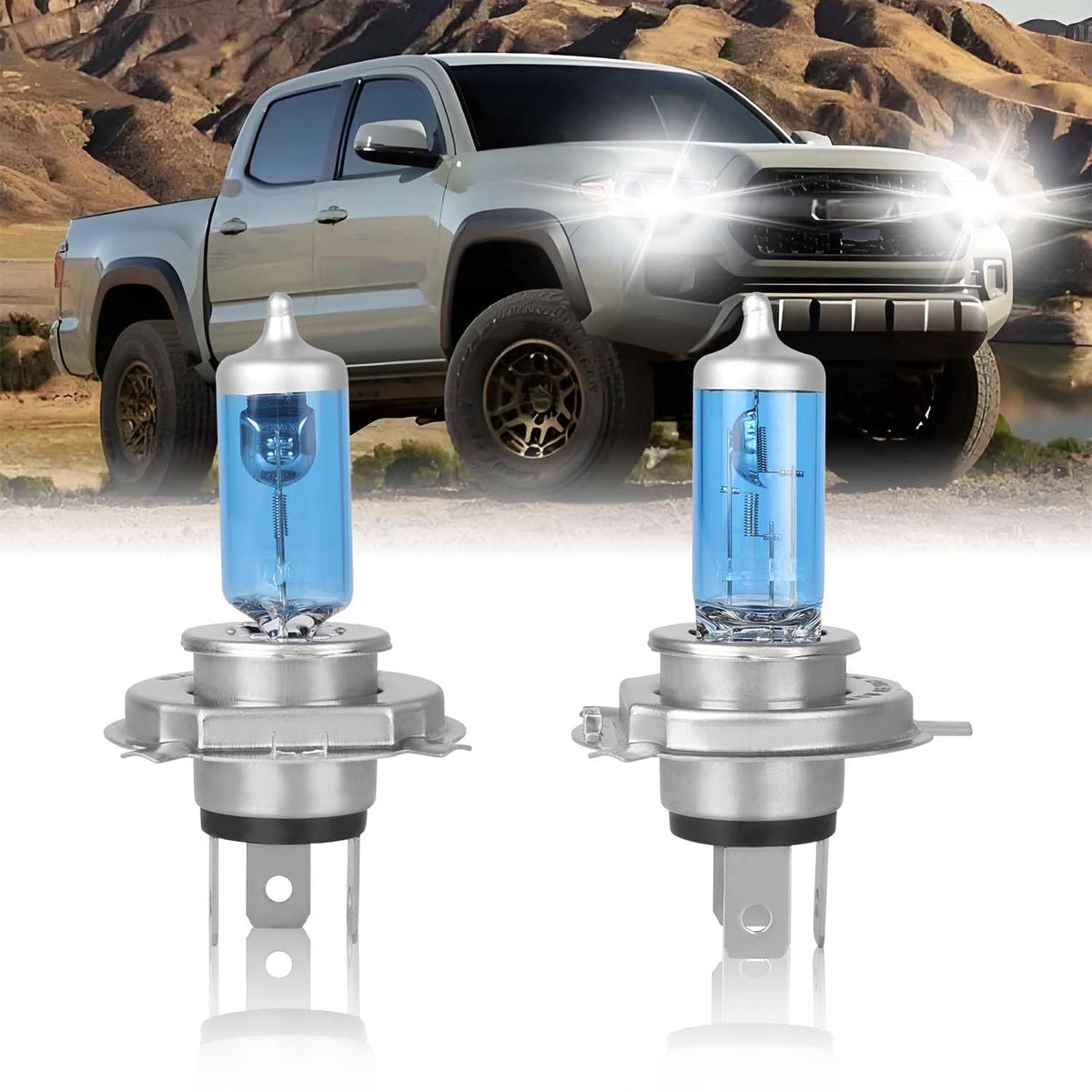 QUAYUB Tacoma 9003H4 bulbs packaged for quick headlight replacement