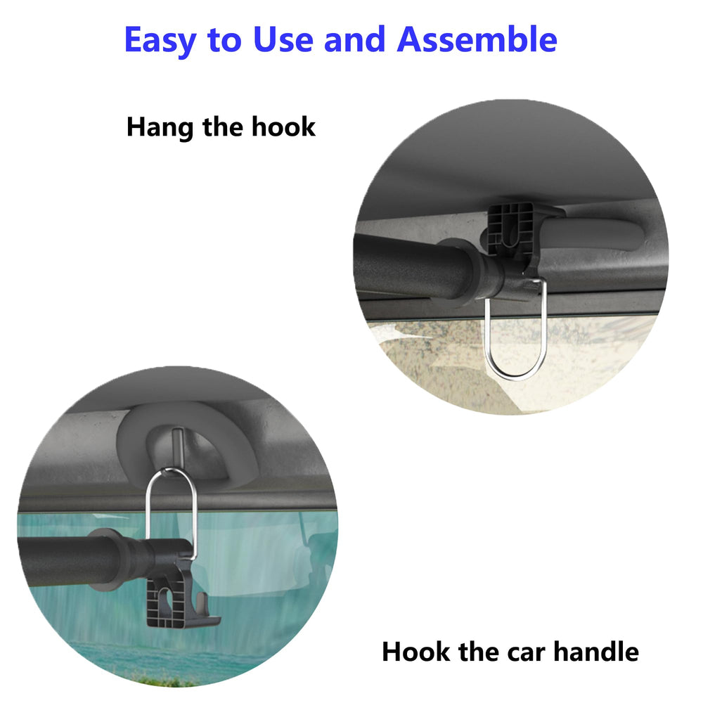 Qufiona anti-slip surface and rubber rings securing garments on the bar