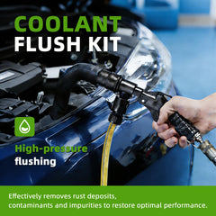 QUFYSK heater core flush kit includes hoses and adapters for versatile maintenance.