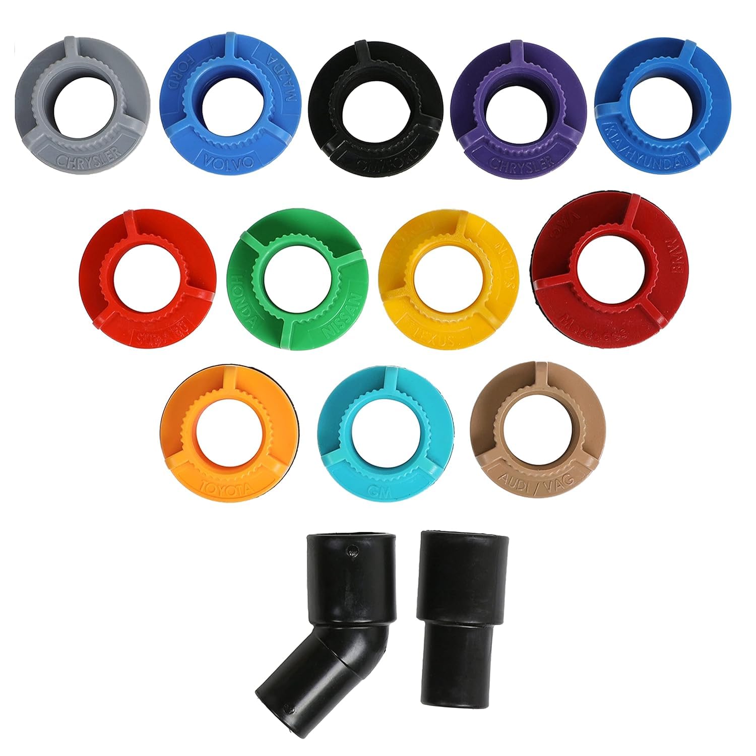 QuickLO translucent funnel tube for hands-free, precise oil pouring