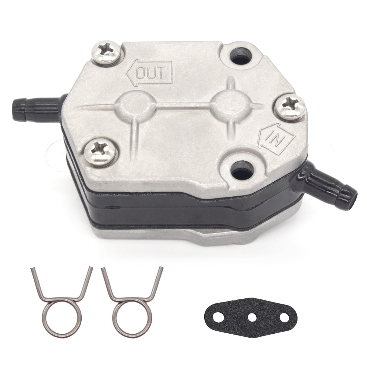 QuickMarine fuel pump kit for Yamaha, Suzuki, Nissan and Tohatsu engines, reliable fuel delivery.
