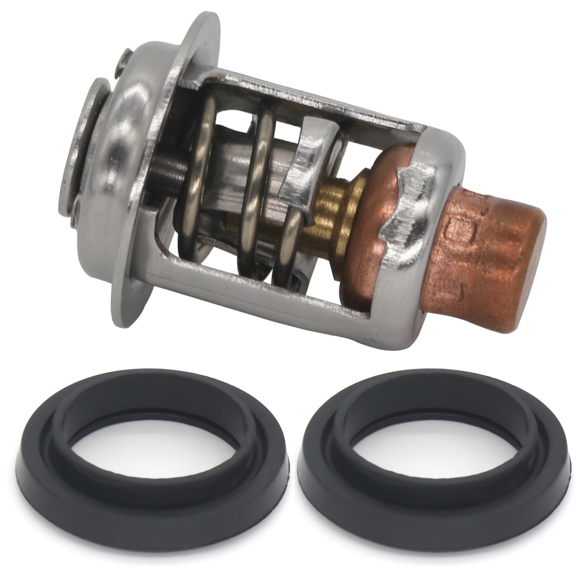 QuickMarine thermostat seals kit outboard assembly highlights essential components for reliable engine cooling
