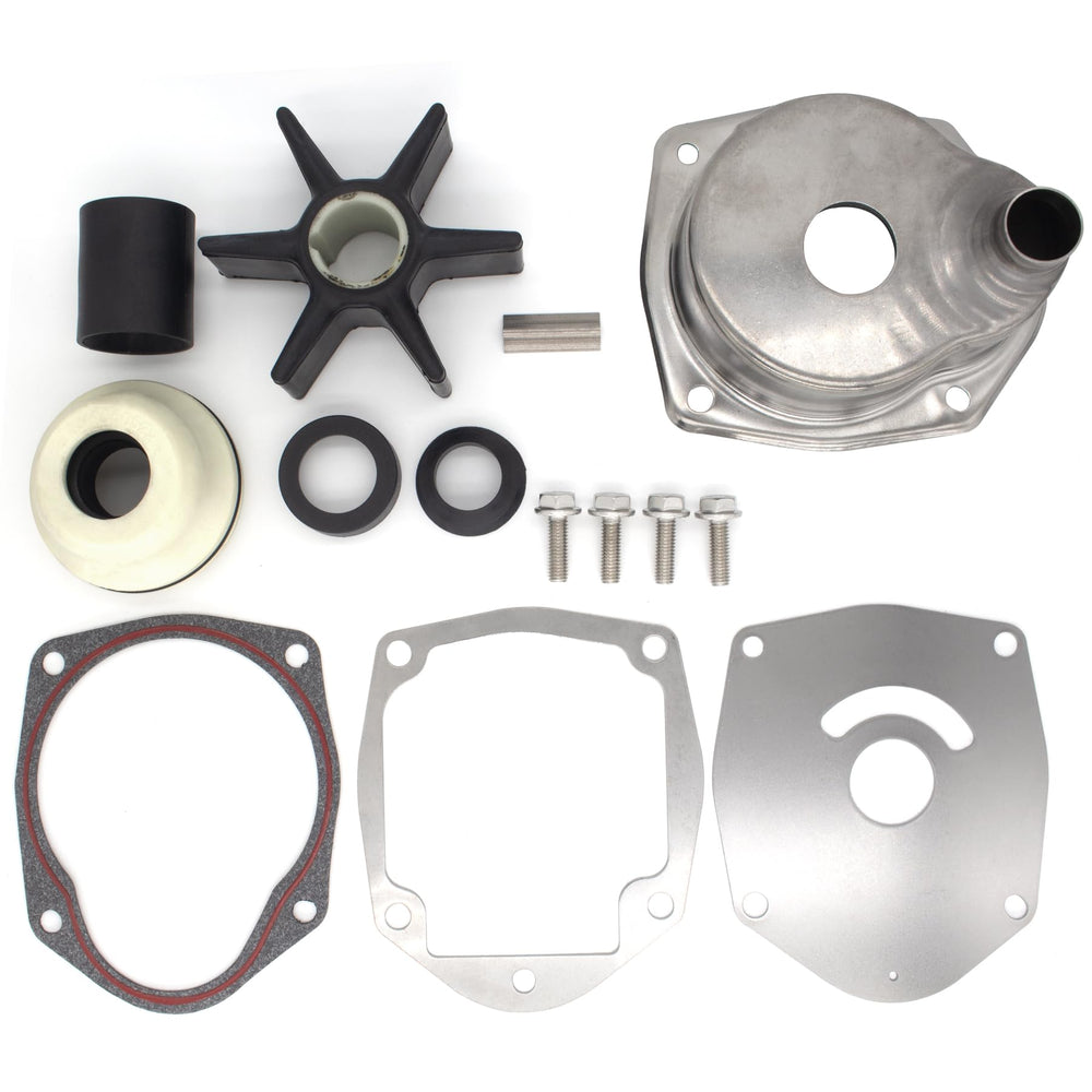 QuickMarine water pump coupling and seals for reliable engine cooling system assembly.