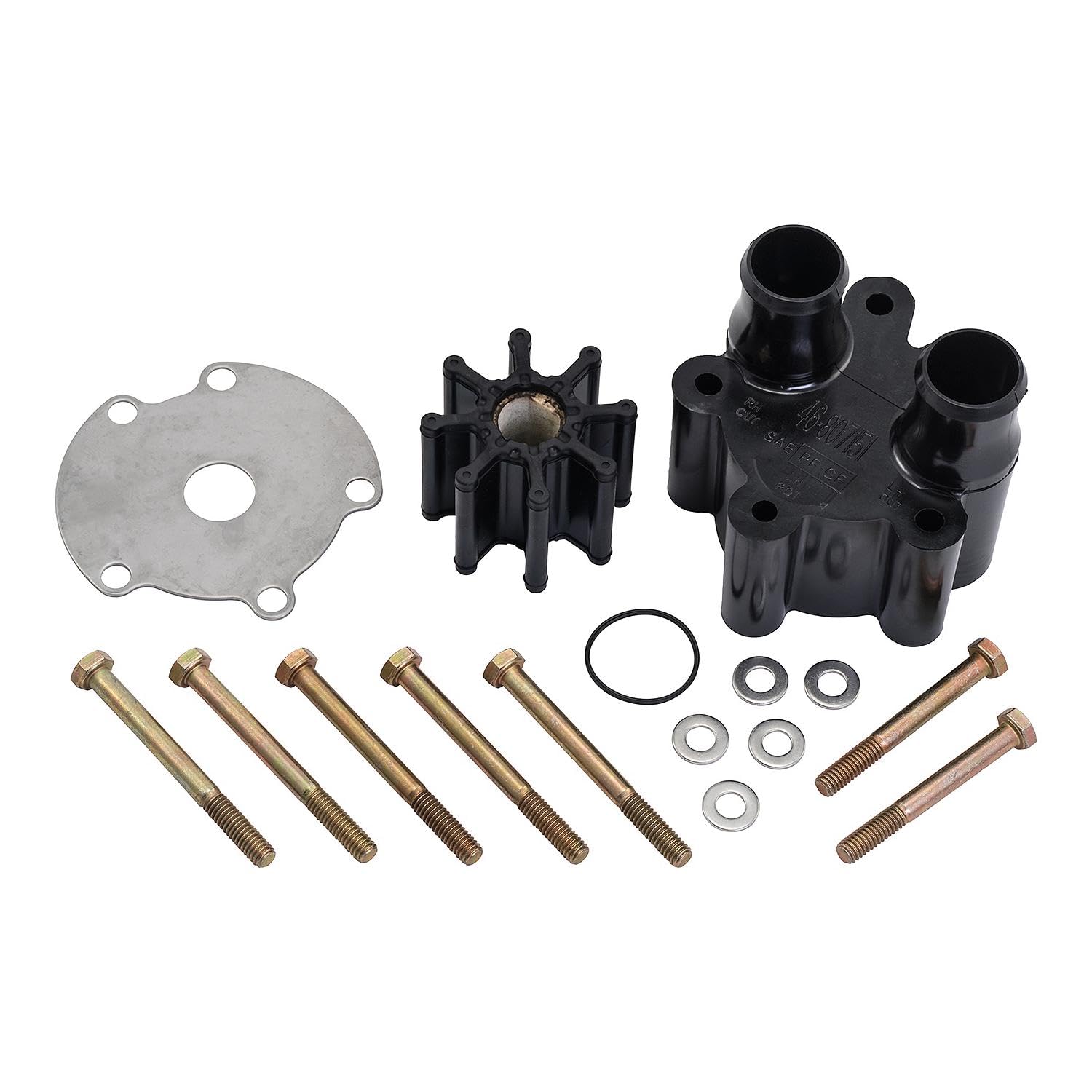 Quicksilver 807151A14 sea water pump body kit for MerCruiser engines, OEM-grade reliability.