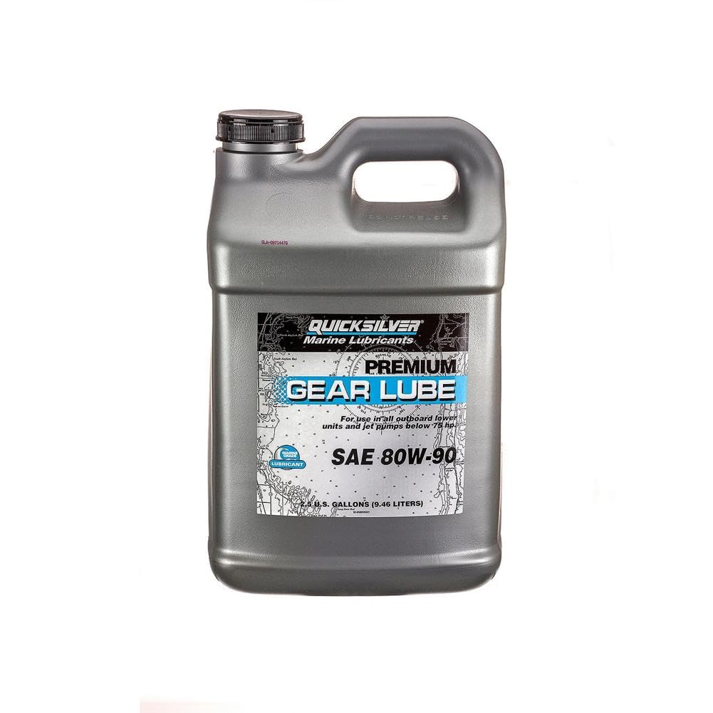 Quicksilver 80W-90 gear lube bottle for marine engines