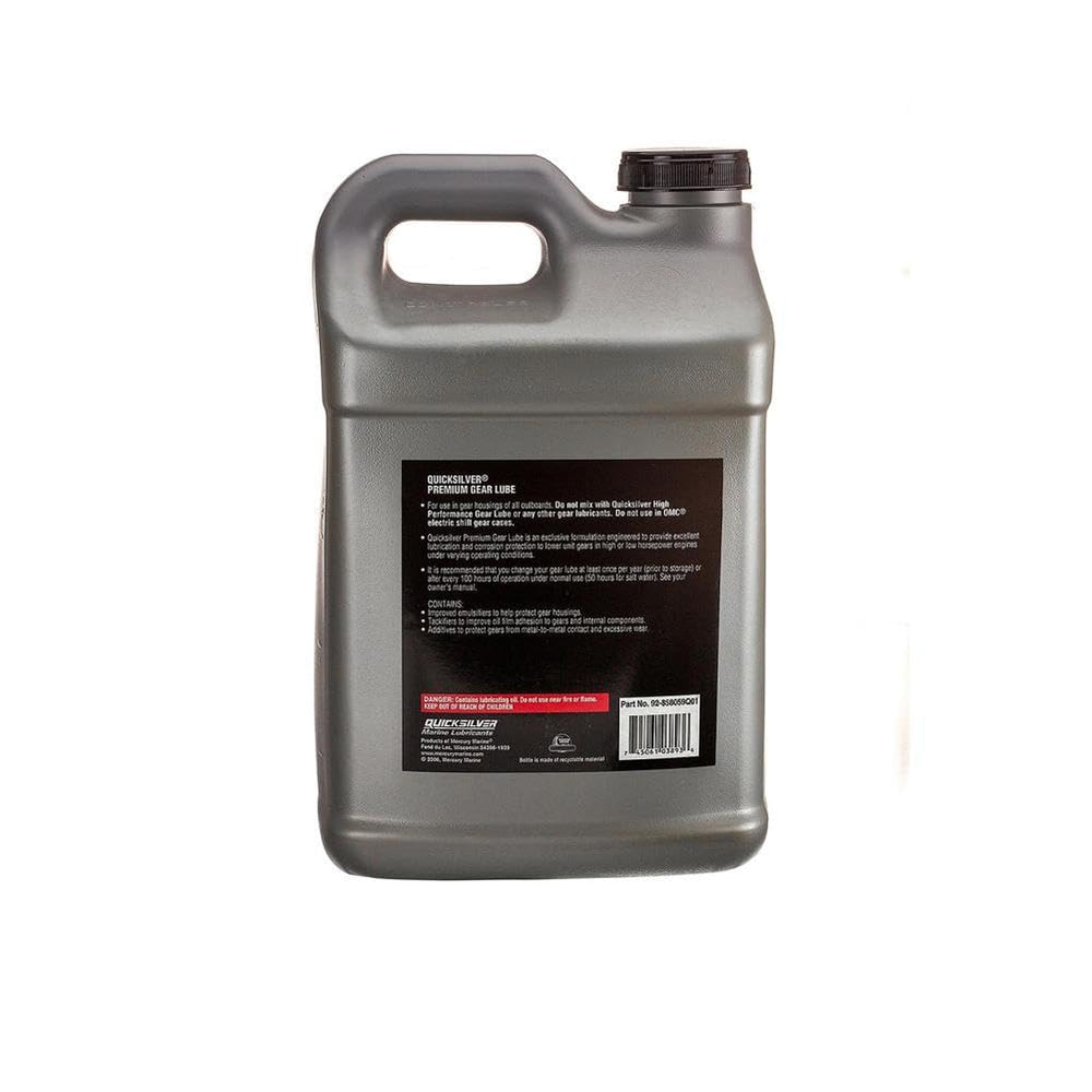 Quicksilver 80W-90 cap seal highlights moisture resistance in marine gear