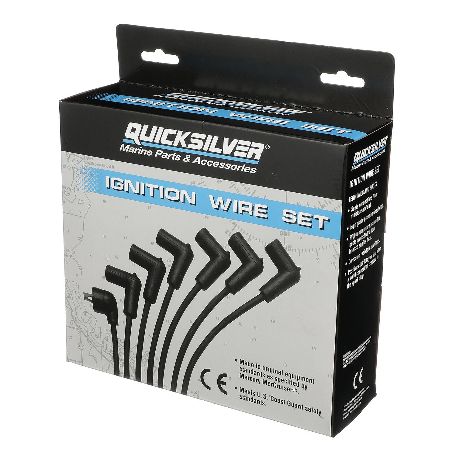 Quicksilver 816761Q17 spark plug wire kit - complete set improves ignition reliability.