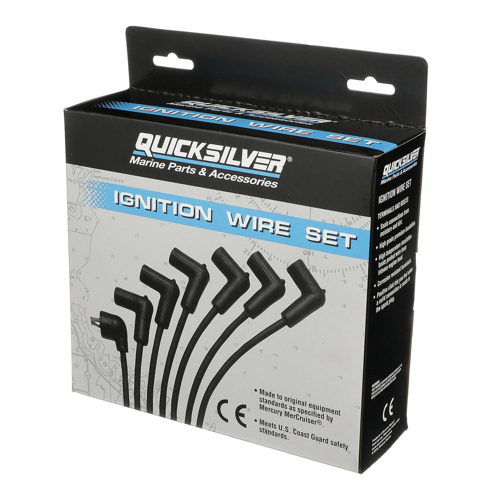 Quicksilver 816761Q17 spark plug wire kit - complete set improves ignition reliability.