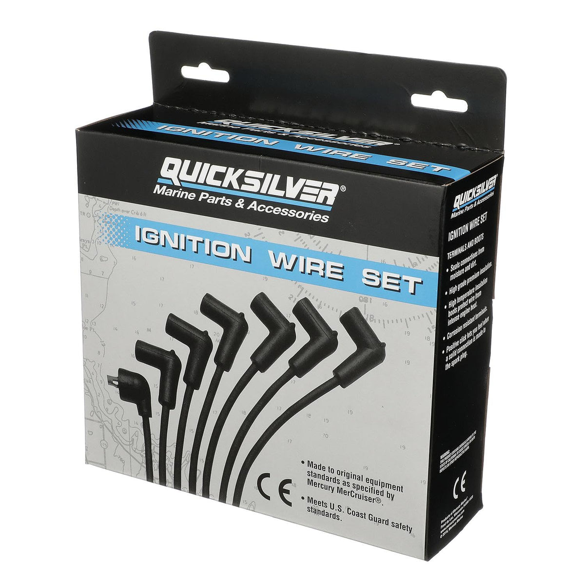 Quicksilver 816761Q17 spark plug wire kit - complete set improves ignition reliability.