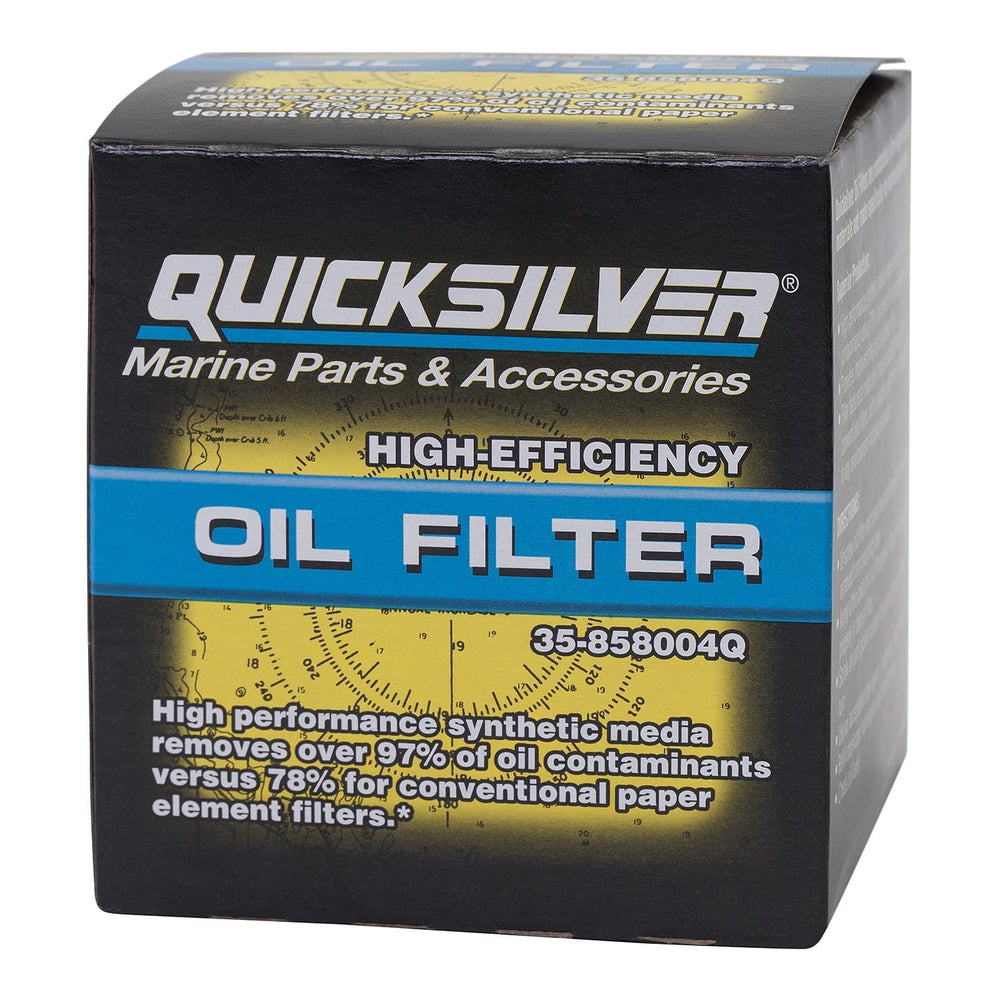 Quicksilver 858004Q anti-drain-back valve supports quick start lubrication.
