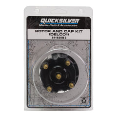 Quicksilver distributor cap kit plastic blend close-up emphasizing rigidity and warp resistance.