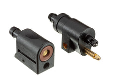 Quicksilver fuel line hose clamps included for reliable sealing.