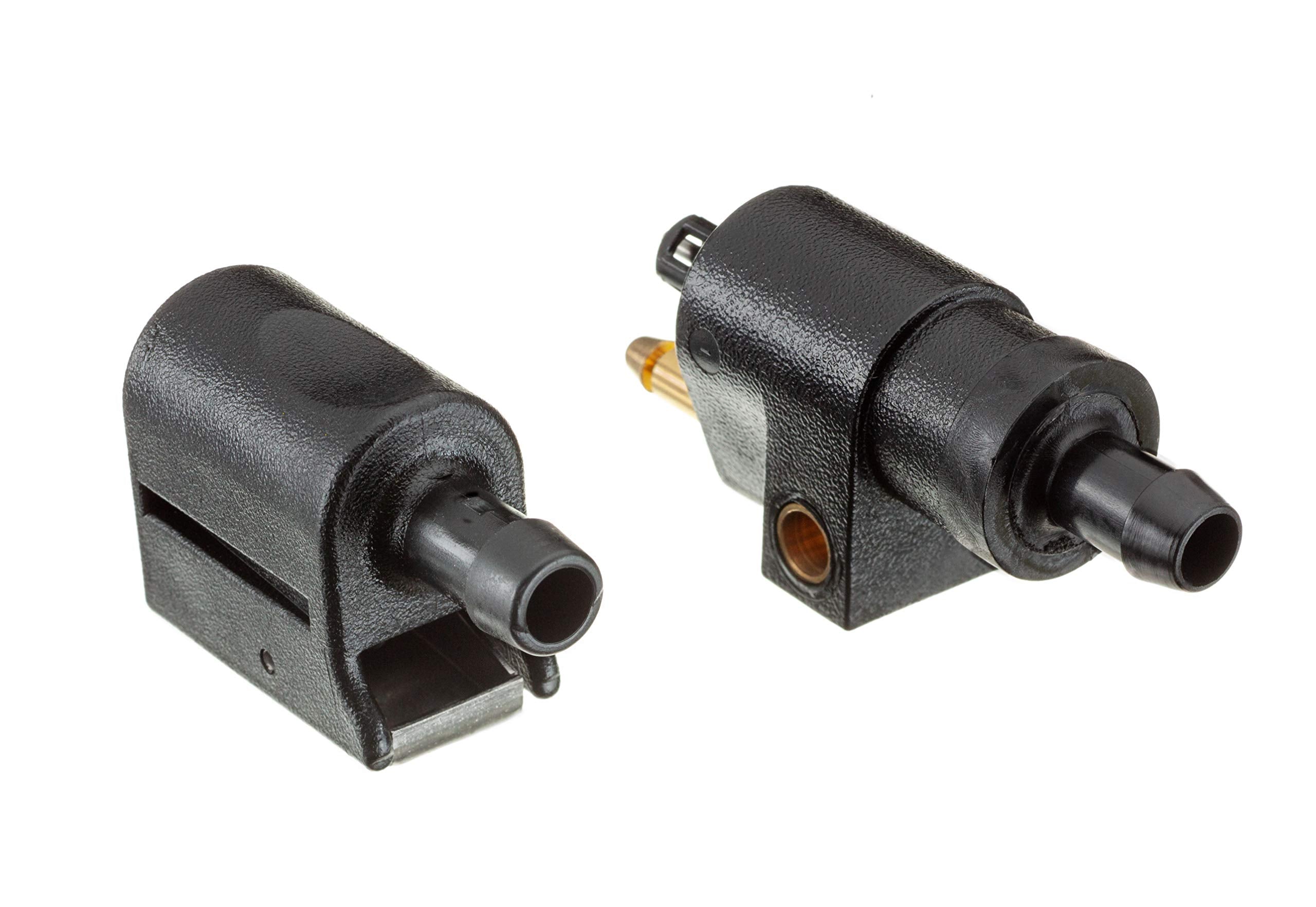 Quicksilver Mercury outboard fuel fitting connectors for secure connections.