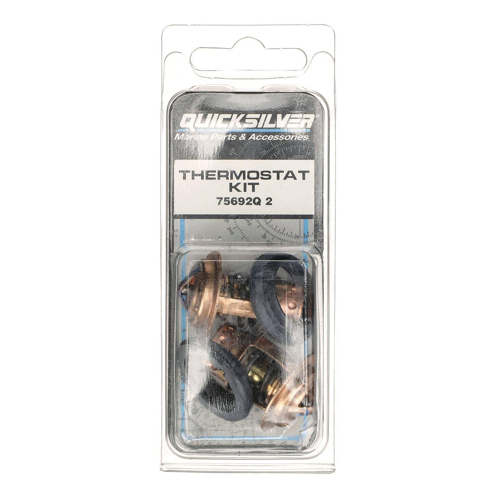 Quicksilver Mercury V6 outboard thermostat fitment showing proper engine cooling potential