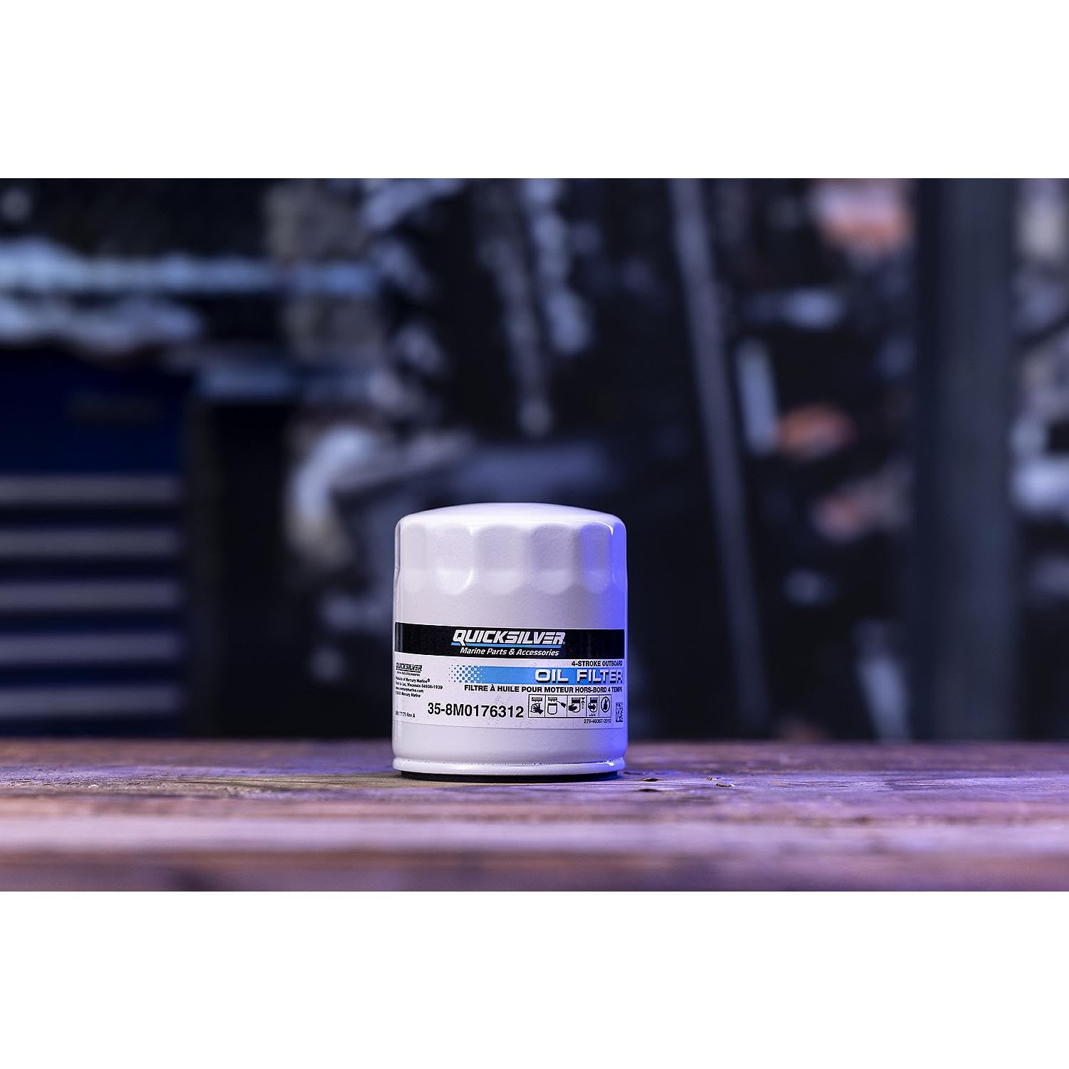 Quicksilver 8M0176312 filter shell offers thicker, corrosion-resistant protection