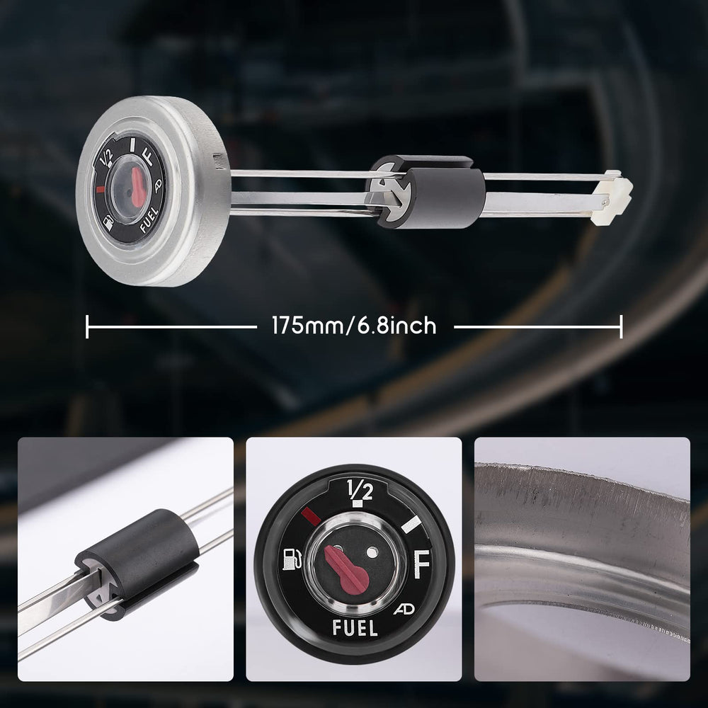 QUICKWOLF Kodiak 400 fuel gauge aligned with OEM ports.
