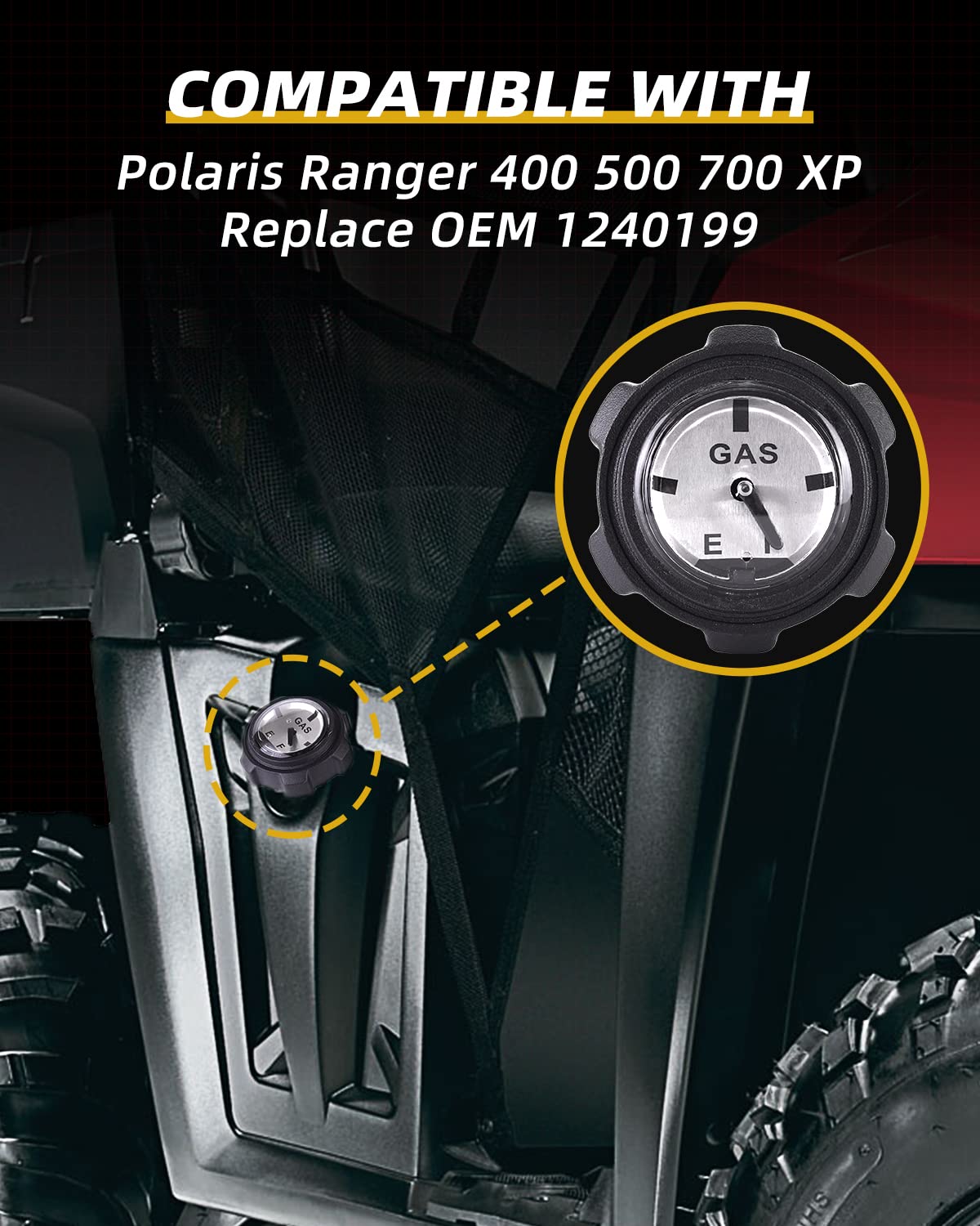QuickWOLF Ranger gas cap replaces OEM 1240119 with trusted performance.