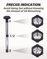 QuickWOLF Ranger gas cap with threaded seal prevents fuel leaks and odor.