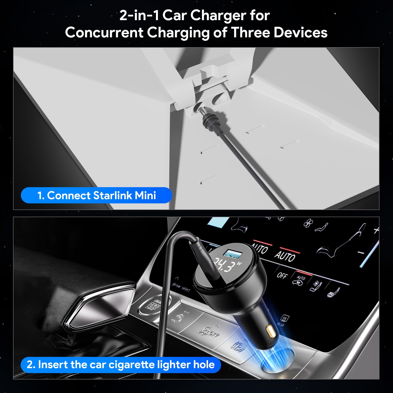 QUIDDITY Starlink Mini IP68 cable withstands rain and dust for outdoor use.