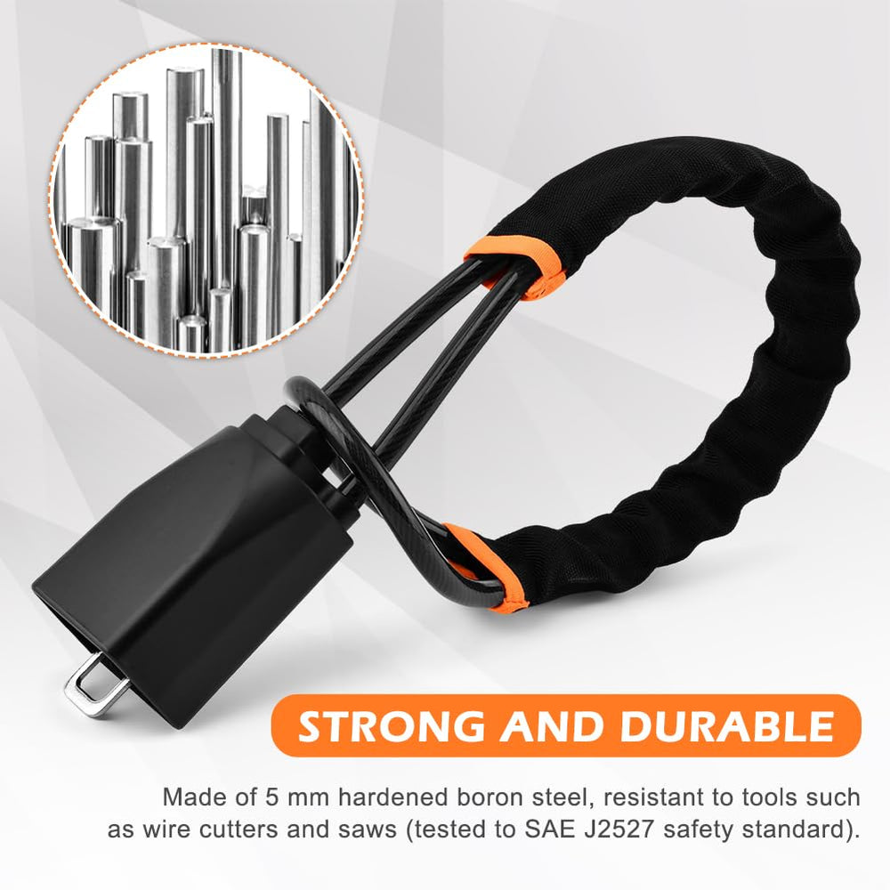 Quivorant lock assembly with 3 keys shown for quick setup