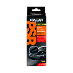 QUIXX scratch removal application demonstrates simple at-home use