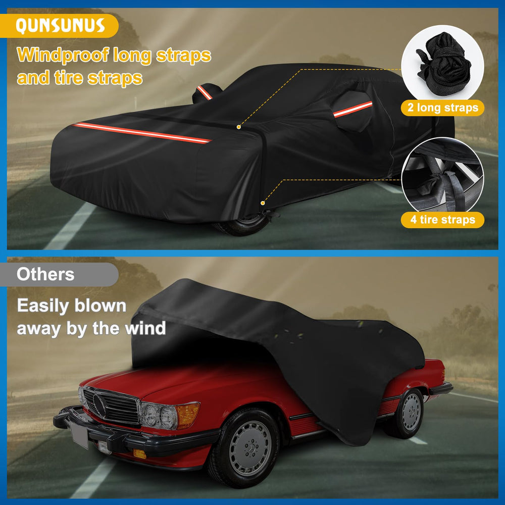 QUNSUNUS Mercedes SL windproof straps secure the cover