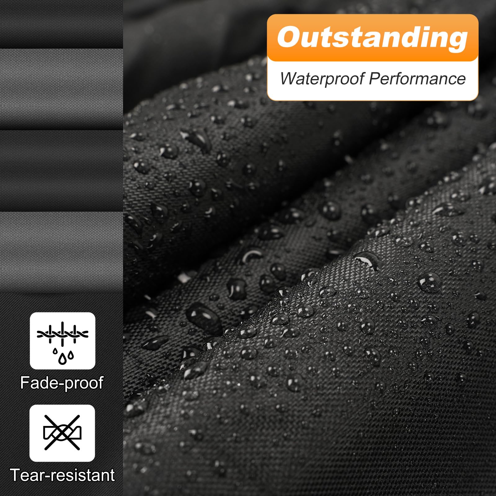 Quunsunus mirror pocket guards the truck's side mirrors