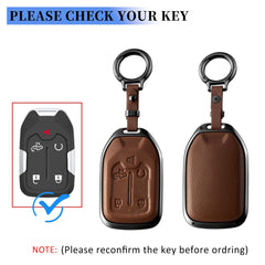 Qunzes key fob cover brown with premium leather accents for elegance