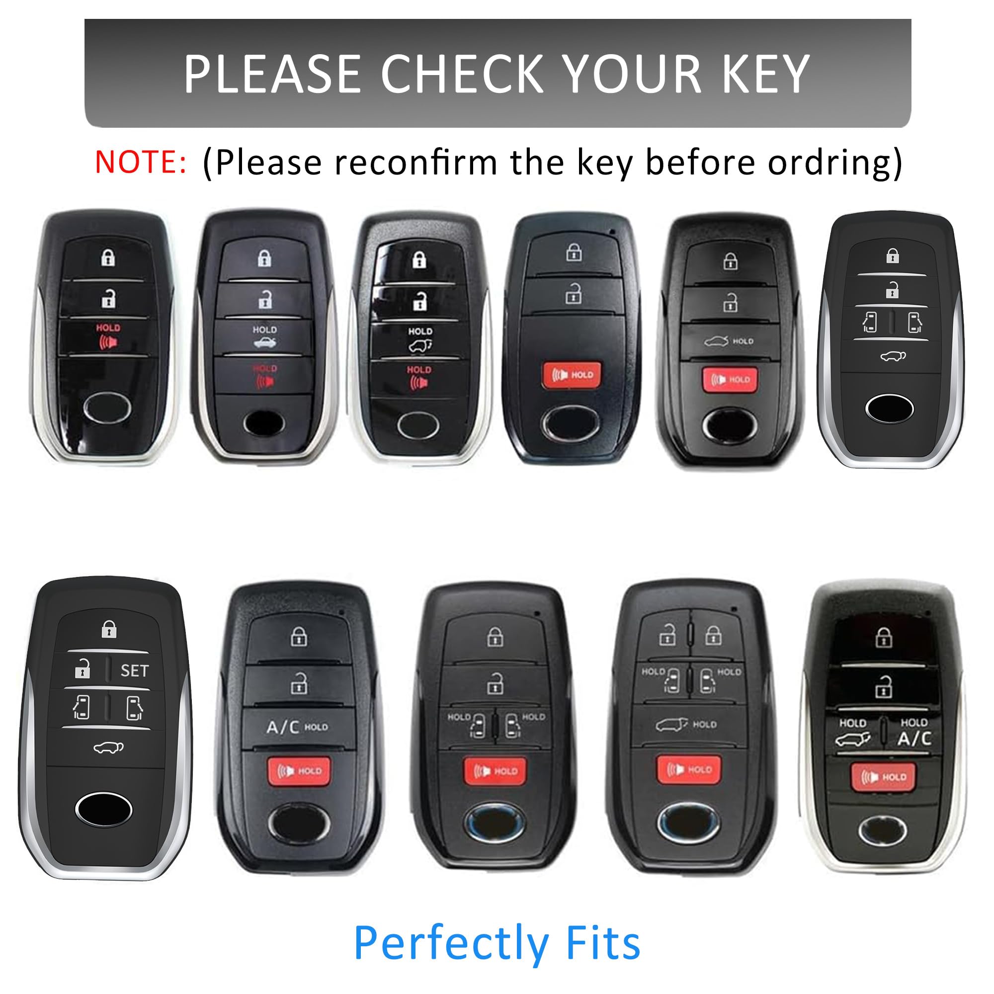 Qunzes key fob cover with heavy-duty keychain for Toyota Sienna guards fob buttons during everyday use.