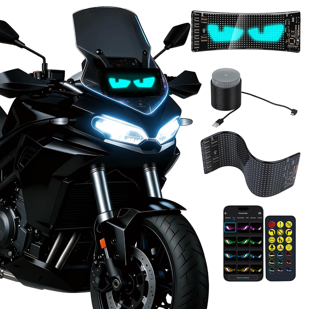 Quplavo Devil Eye Lights on windshield show bright patterns for night visibility