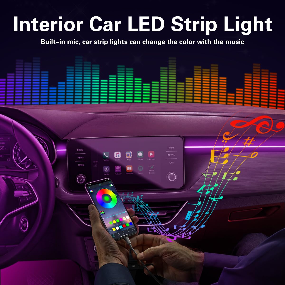 QVEVDACAR 236-inch fiber optic cable for vivid color paths