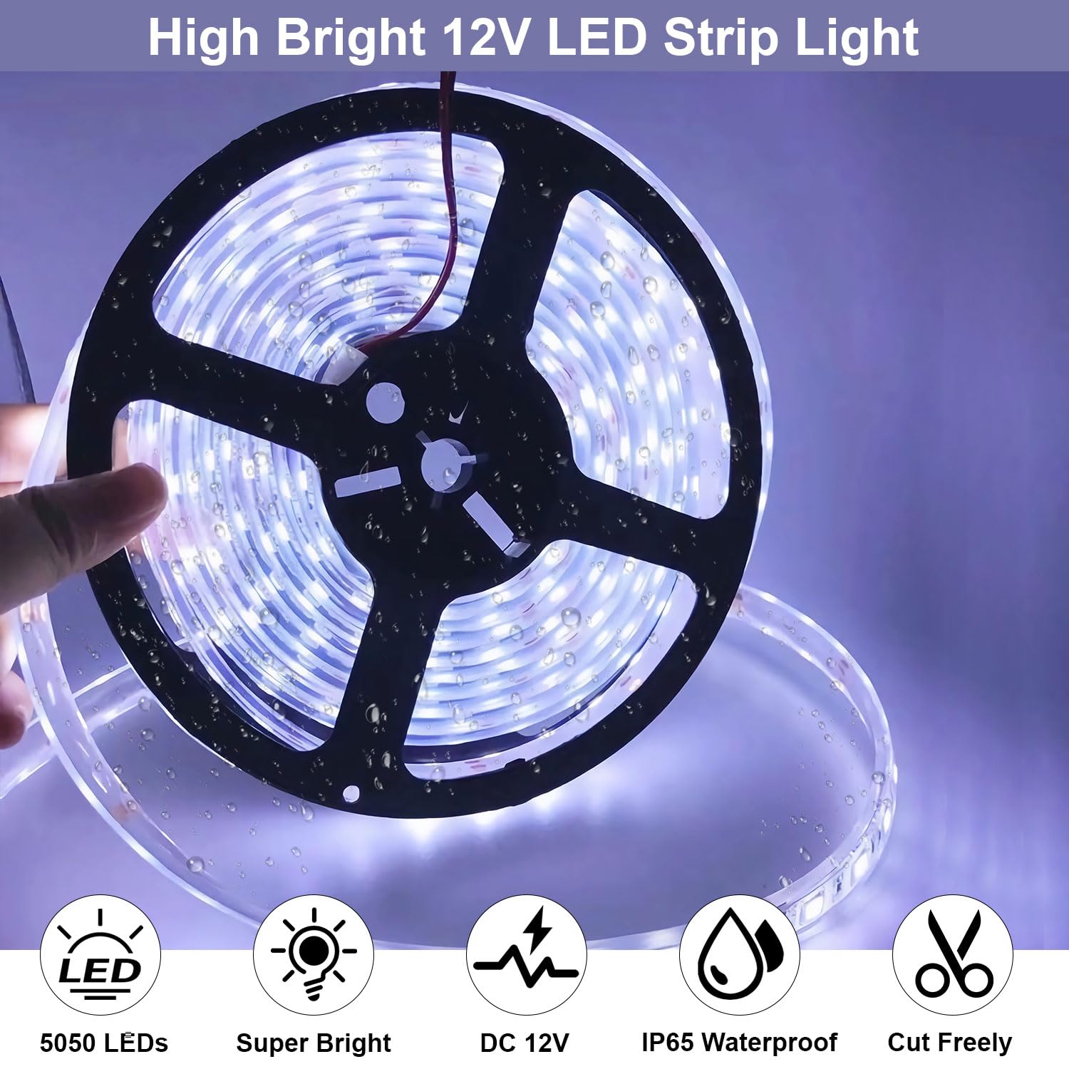 QVEVDACAR RV Awning Light Strip is waterproof to handle rain at campsites